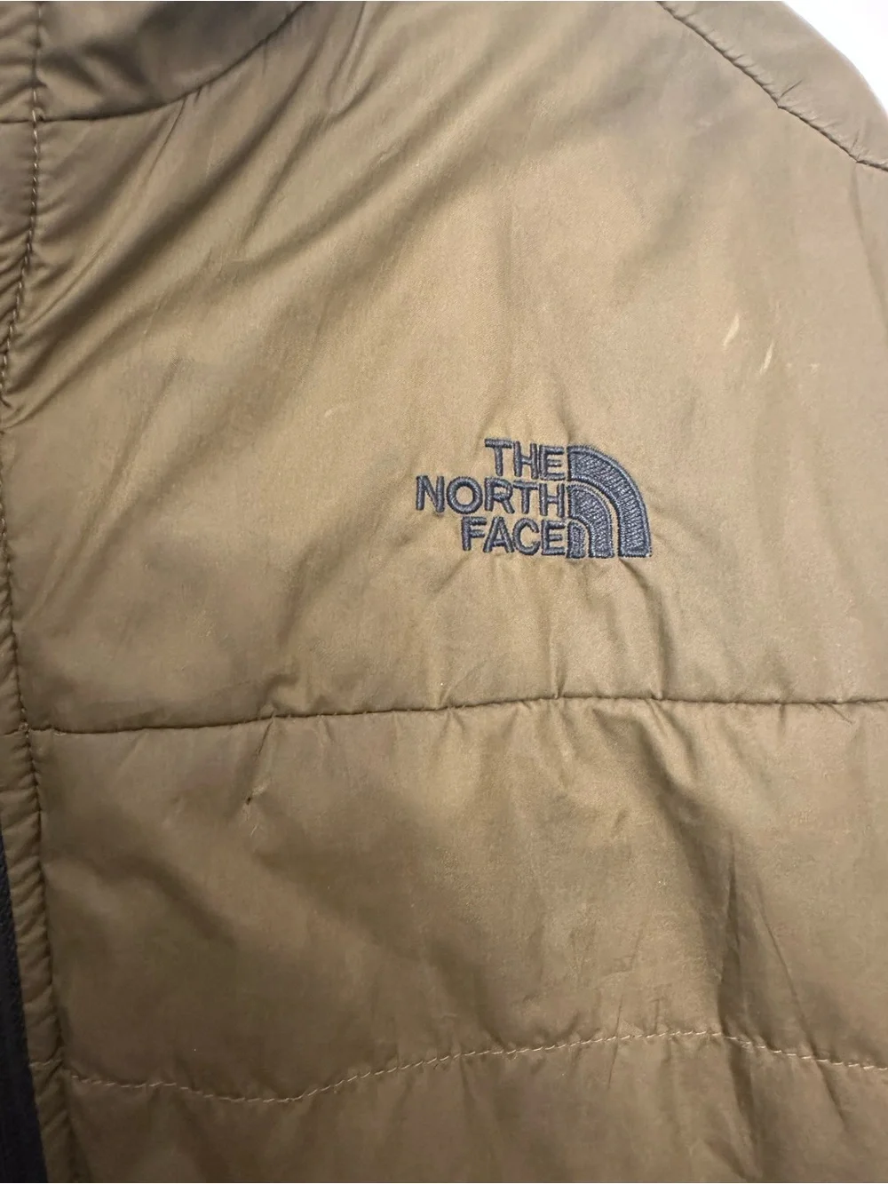 The North Face Men's Olive Green Quilted Puffer Jacket